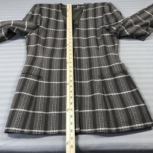 Harry Rosen Skirt Suit Womens 10 Brown Plaid Wool Cashmere Blazer Jacket Set - Picture 9 of 16